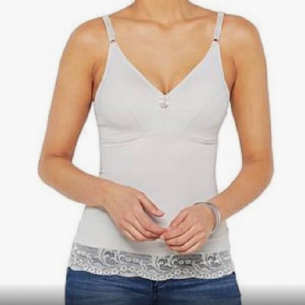 Rhonda Shear Satin Pin Up Smoothing Tank
